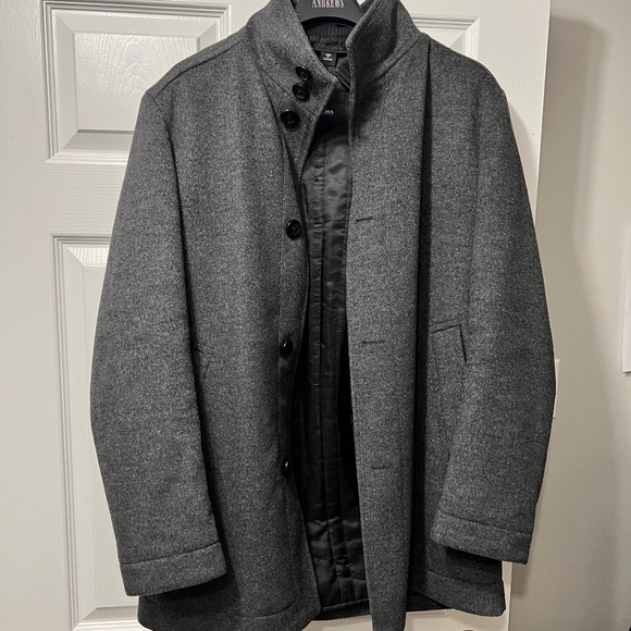 Hugo Boss - Mens Grey Peacoat size 44R - Picture 1 of 4